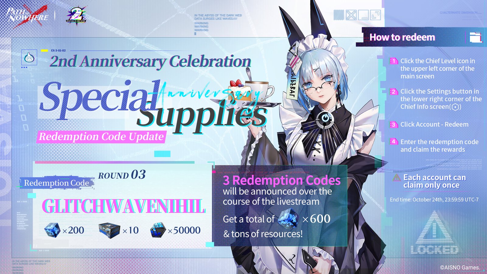 Path to Nowhere 2nd Anniversary Livestream details - Gacha Go!