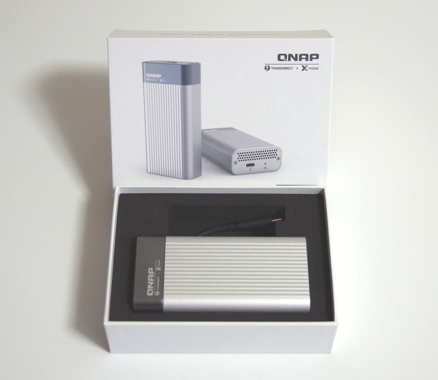 レビュー】 QNAPのThunderbolt3 to 10GbE(10GBase-T) LANアダプター