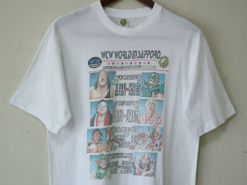 レア! 1996年 WCW 札幌大会 ビンテージ Tシャツ 正規品 新日本