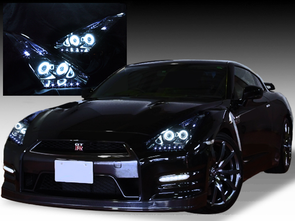 R35 GT-R 前期/中期 ドレスアップヘッドライト 純正加工 バイキセノン