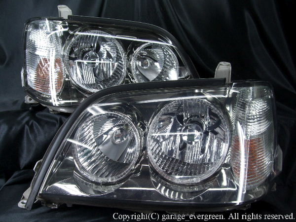 17系 クラウンアスリート ヘッドライト 4連イカリング＆クリスタル