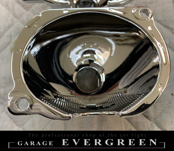車検お困りの方必見 ヘッドライト リフレクターメッキ処理 純正品加工