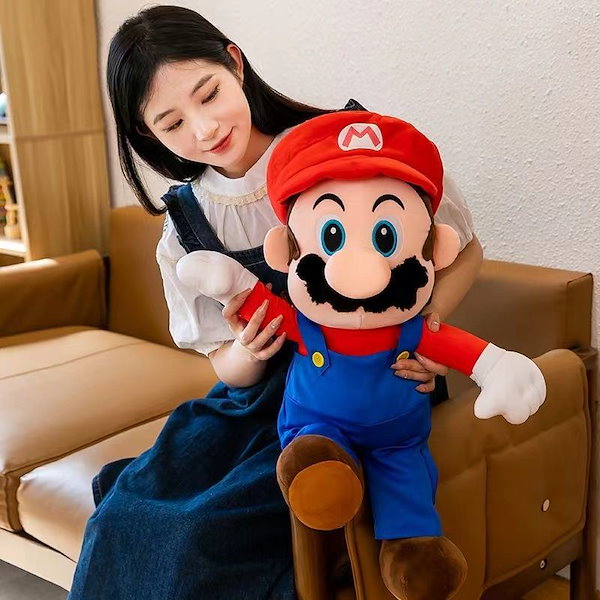 Qoo10] スーパーマリオブラザーズマリオ人形ぬいぐ