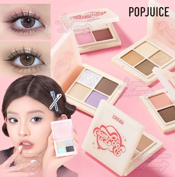 Qoo10] POPJUICE アイシャドウ チーク 4色アイシャドウパ