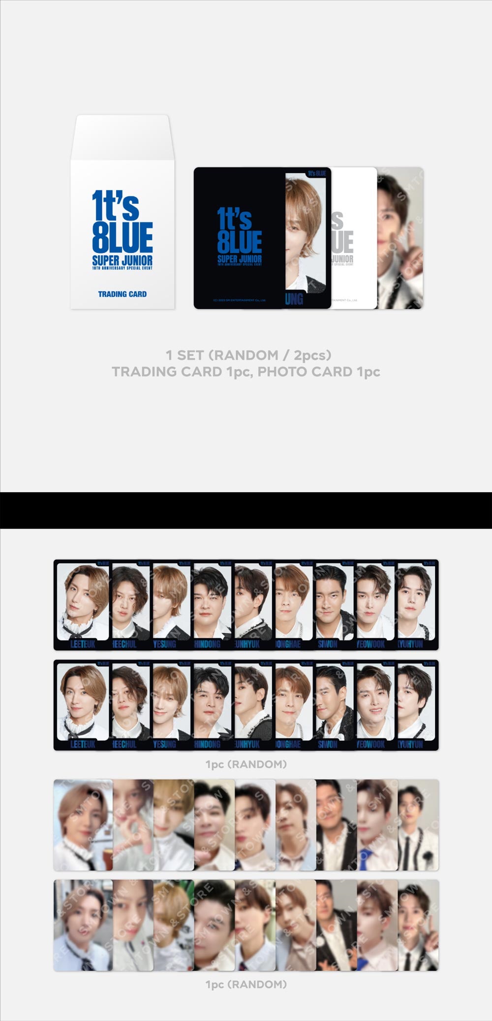 予約】SUPER JUNIOR RANDOM TRADING CARD SET_SUPER JUNIOR 18周年記念