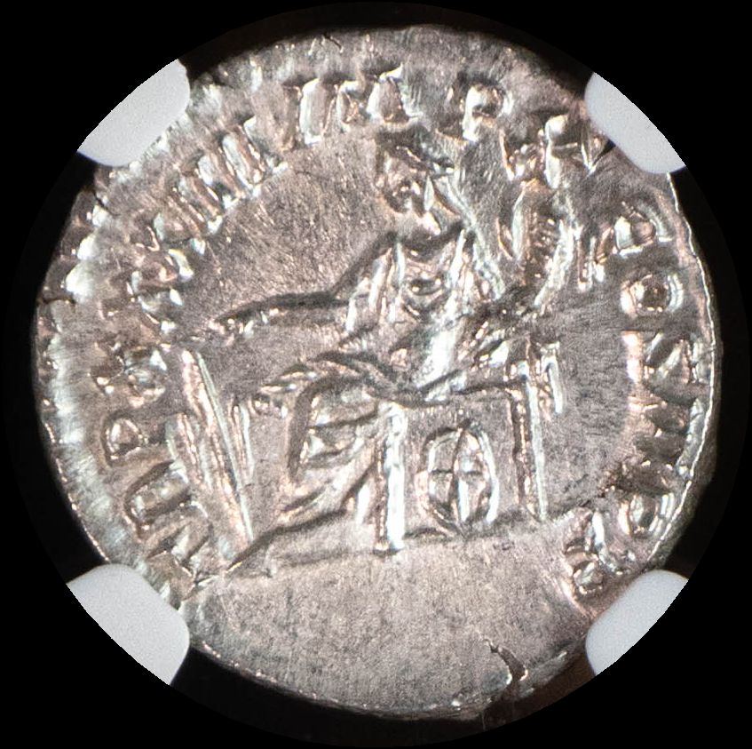 最高鑑定】古代ローマ帝国 マルクス・アウレリウス デナリウス銀貨 161