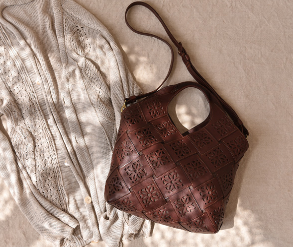 サスティナブルカットワーク 2wayバッグ｜商品一覧 | 革財布、バッグの