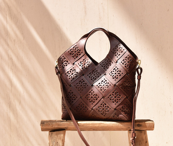 サスティナブルカットワーク 2wayバッグ｜商品一覧 | 革財布、バッグの