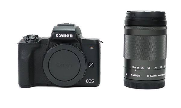 キヤノン ミラーレス一眼カメラ EOS Kiss M ブラック レンズキット(EF