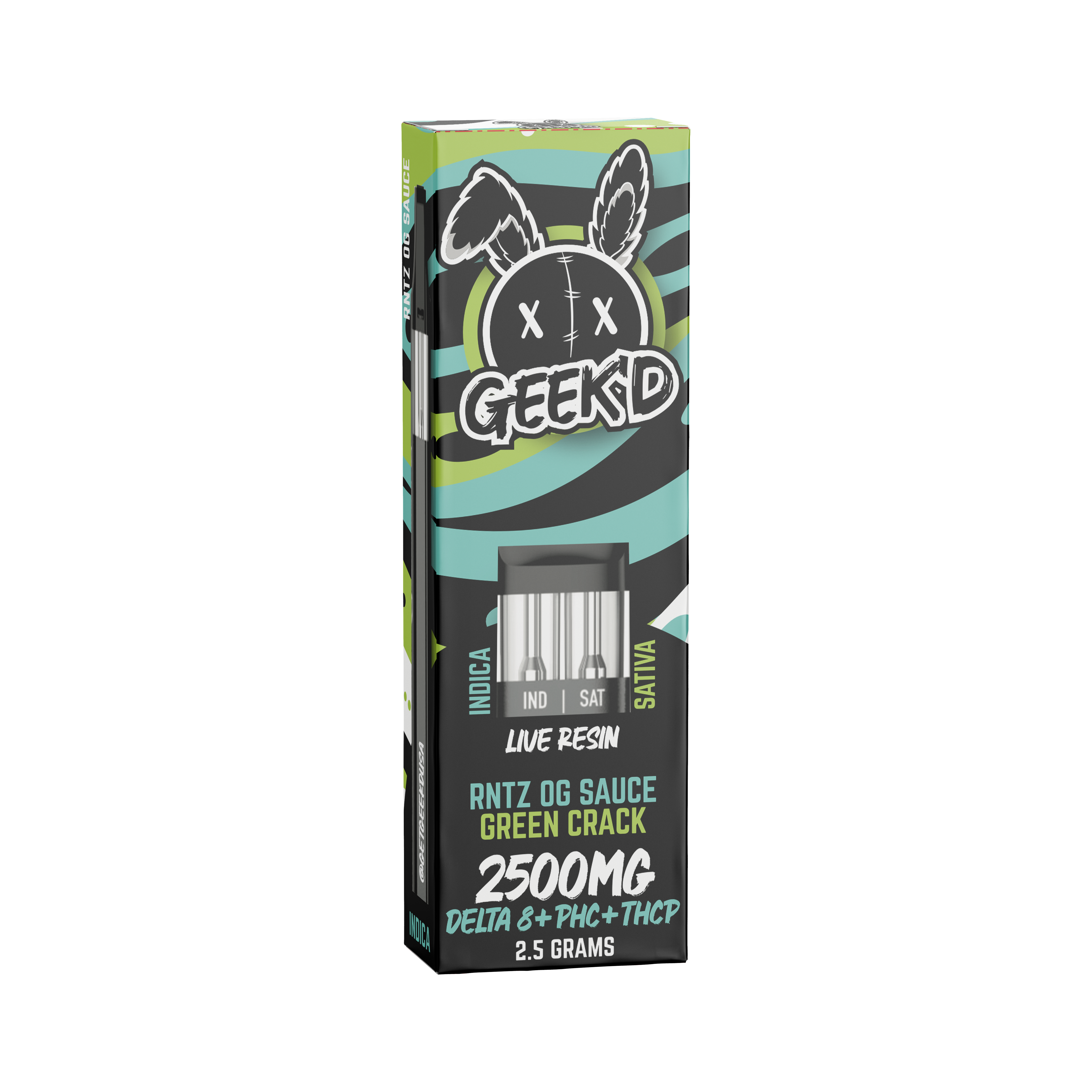 RNTZ OG Sauce & Green Crack Disposable | Geek'd Extracts