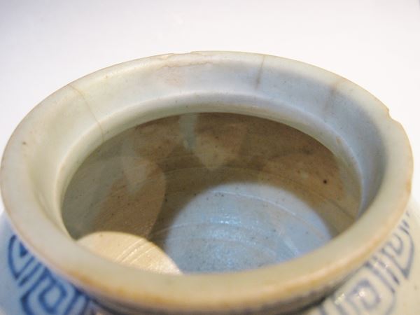 李朝 分院染付花寿文丸壷｜商品一覧｜GALLERY 帝塚山