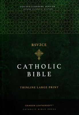 RSV2CE Large Print, Thinline Catholic Bible--soft leather-look