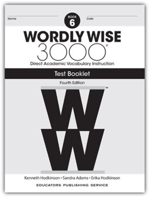 Wordly Wise 3000 Book 6 Tests (4th Edition; Homeschool Edition