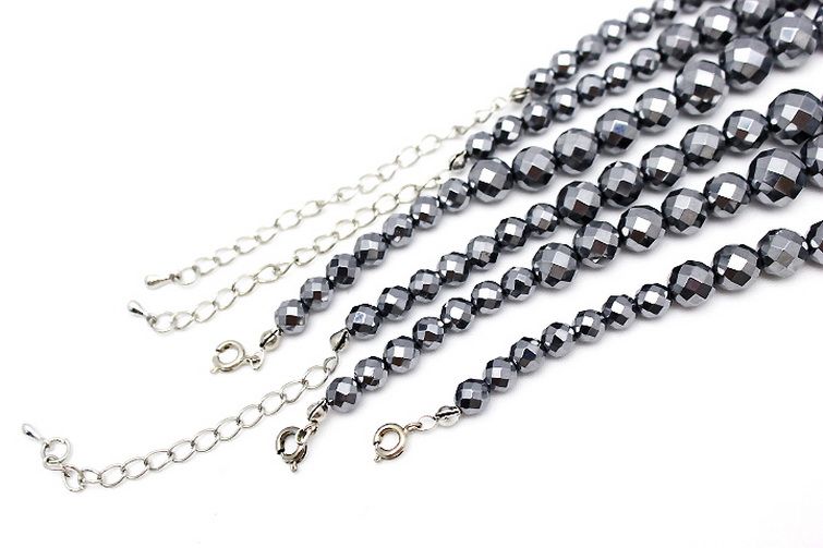 高純度激安 テラヘルツネックレス 64面カット ミックスビーズタイプ
