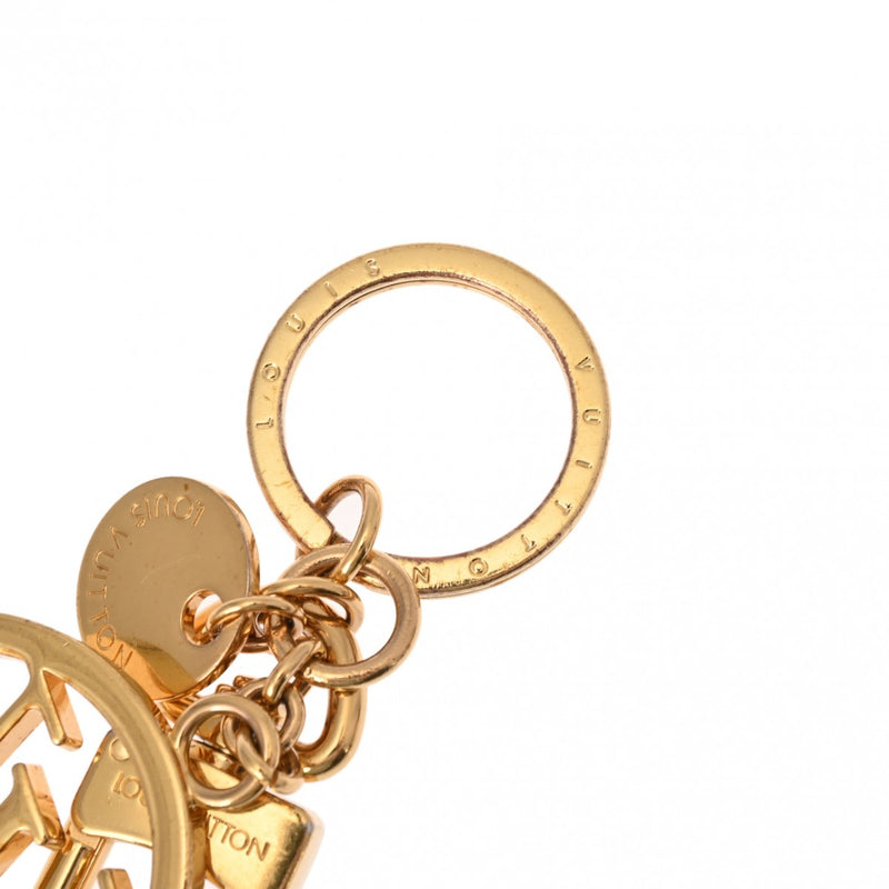 ルイヴィトンバッグチャーム LVサークル ゴールド ユニセックス