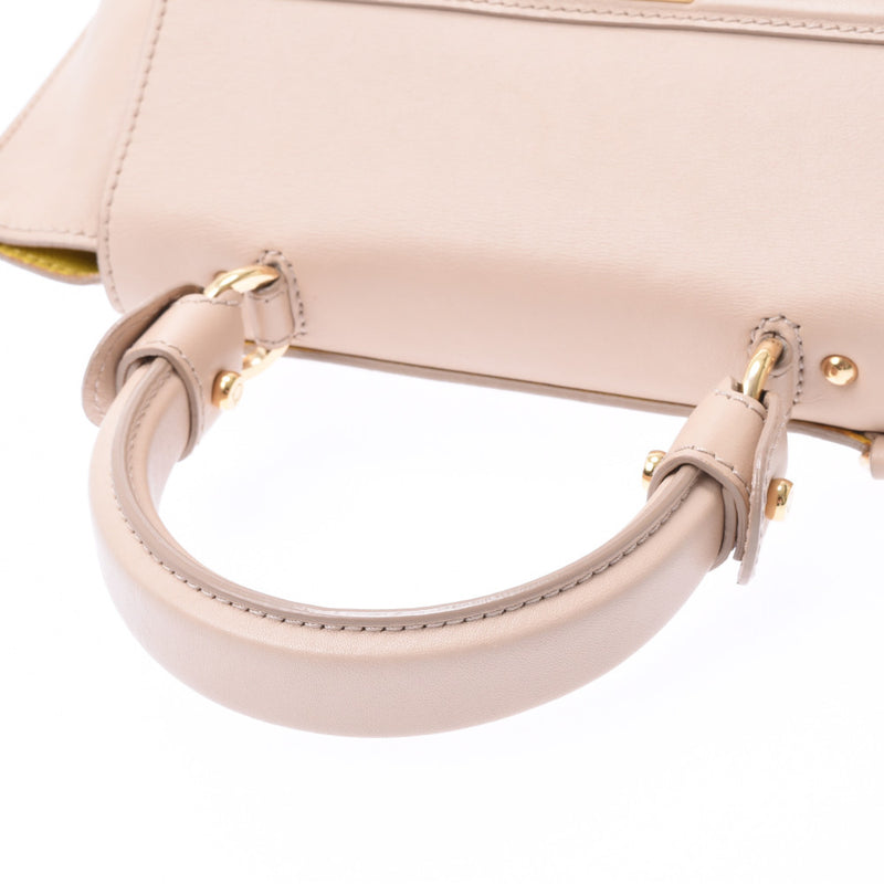 フェラガモソフィア スモール 2WAYバッグ ベージュ レディース