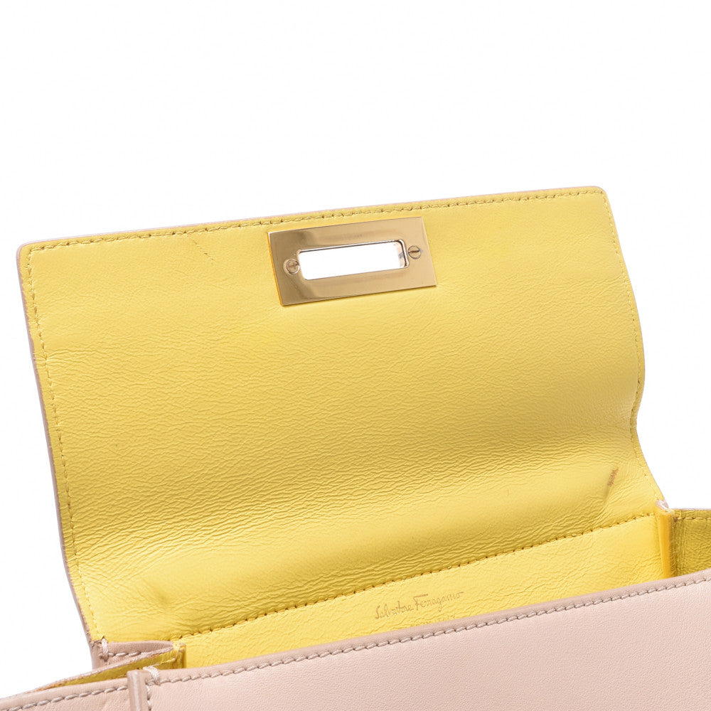 フェラガモソフィア スモール 2WAYバッグ ベージュ レディース