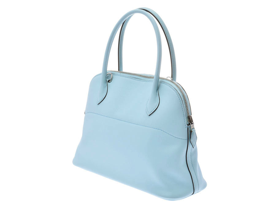 エルメス27 2WAYバッグ 14142 ブルーゼフィール シルバー金具 A刻印