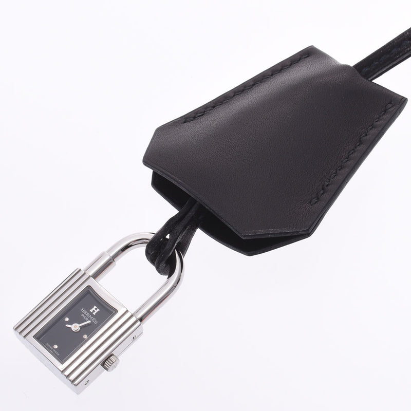 Hermes Kelly Watch Crochet Black Boys Clock Other KE1.210 HERMES