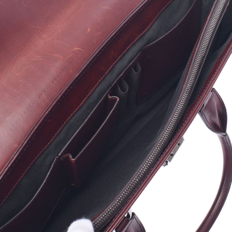 ベルルッティエミーオ ブリーフケース エンジ系 メンズ カーフ