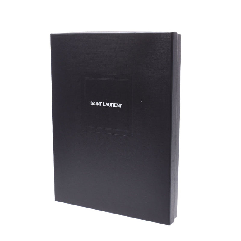 サンローランクラッチバッグ 黒 ユニセックス カーフ クラッチバッグ