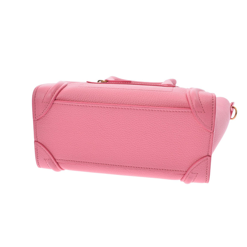 セリーヌラゲージ ナノショッパー 2WAY ピンク ゴールド金具