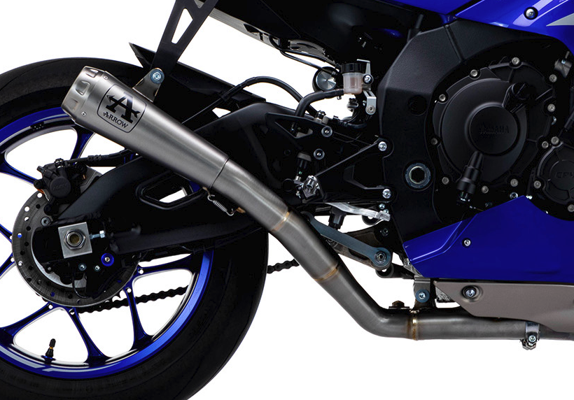 Arrow YZF-R1 17-25 スリップオンHalf system racing Race Tech チタン