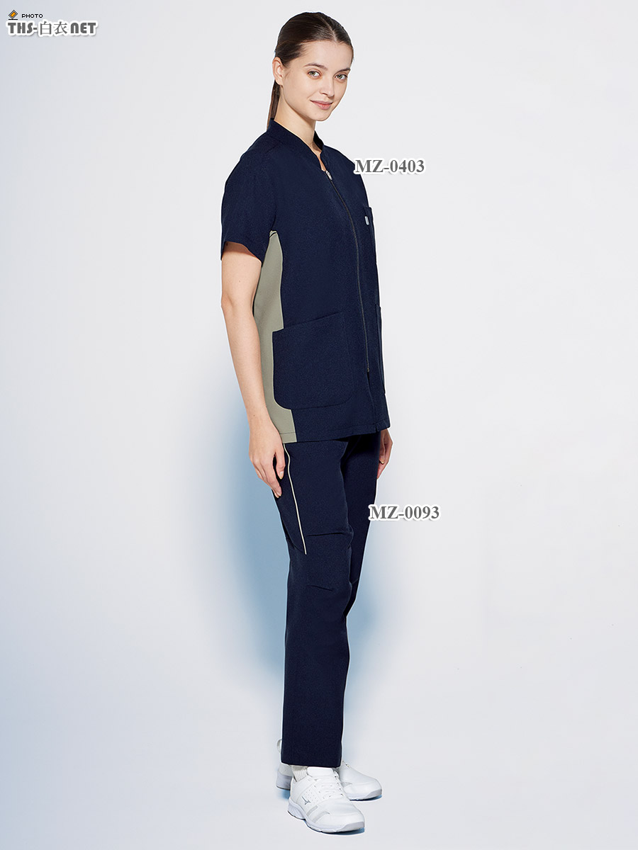 ミズノ男女兼用ファスナースクラブ半袖[チトセ製品] MZ-0403｜THS-白衣