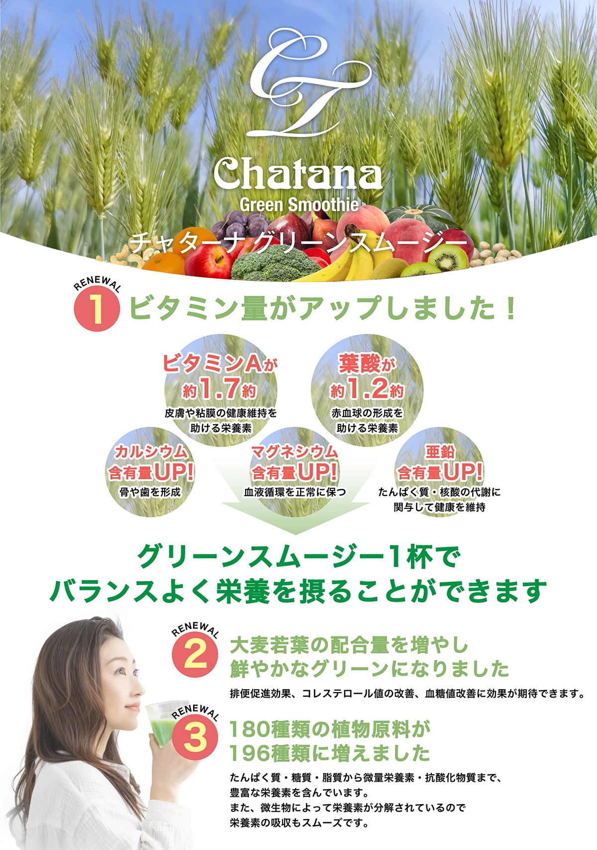 チャターナ グリーンスムージー ｜ VAN-VEAL オンラインショップ