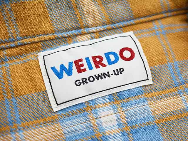 WEIRDO/ウィアード】2024SS「L/S Check Shirts”FUCK U”/ロングスリーブ