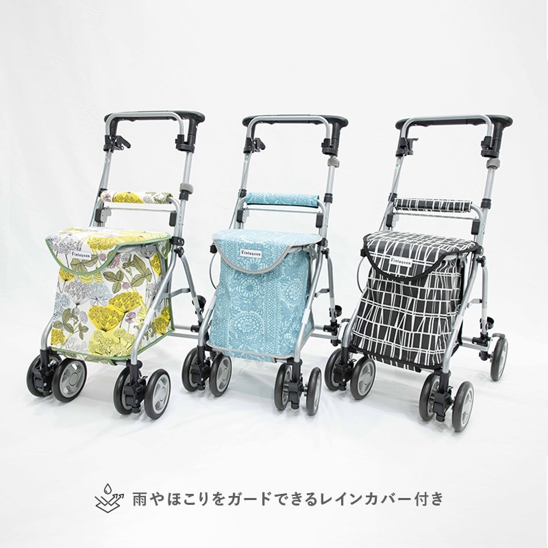 展示品】 座れる シルバーカー 腰かけ コンパクト 折りたたみ 6輪