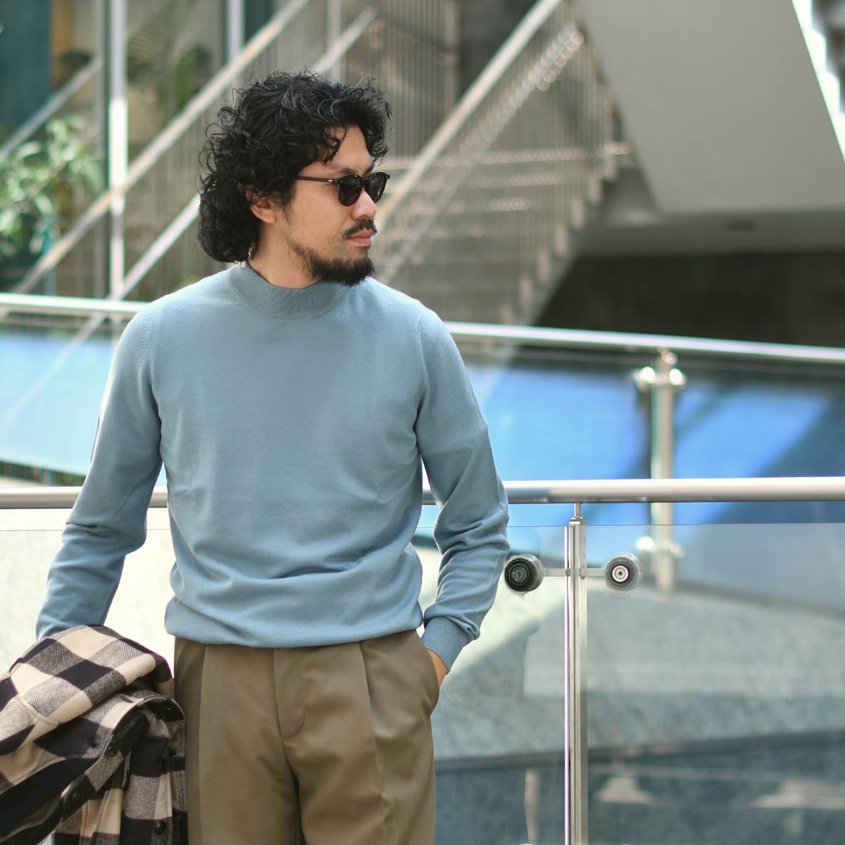 GRAN SASSO【グランサッソ】モックネックニット 55108 14290 539