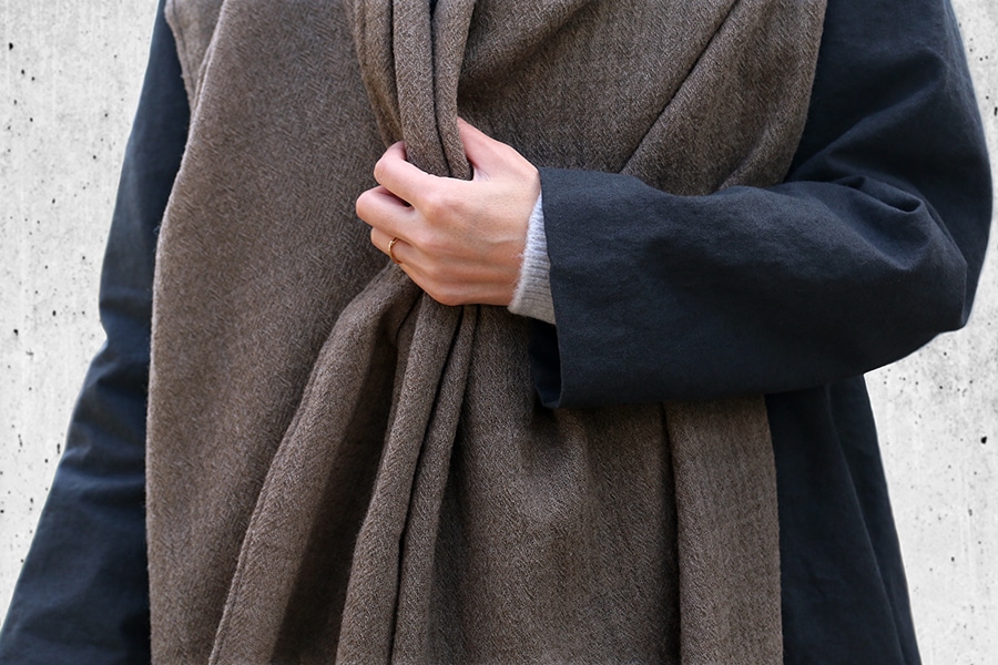 反物販売】洗いをかけた ウールガーゼ 2/48番手 【毛 生地 無地