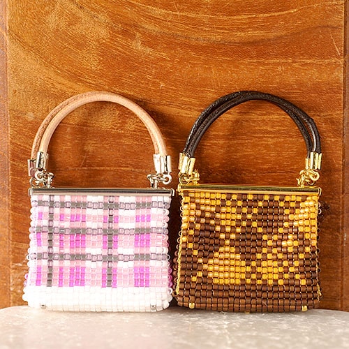 ビーズファクトリー デリカビーズ織りバッグチャームキット