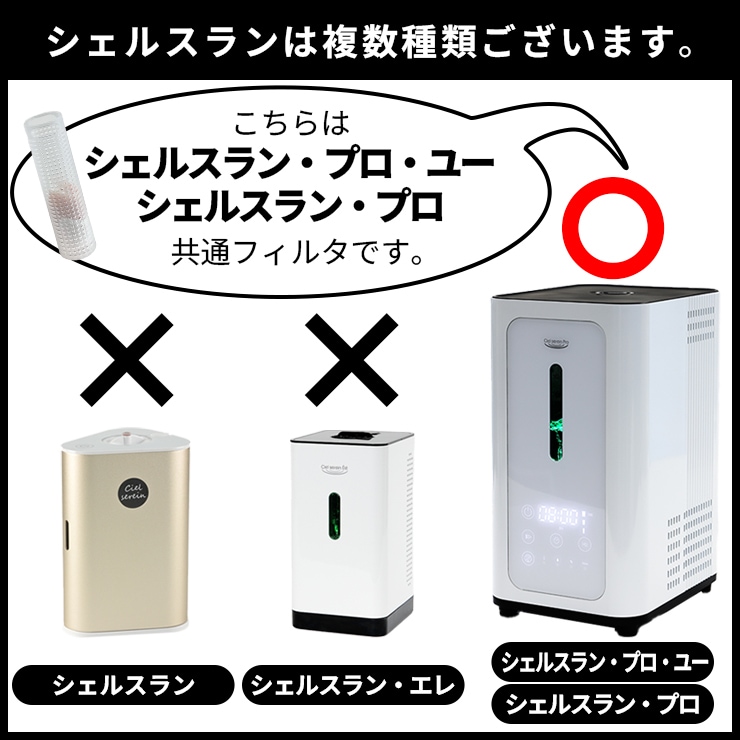 シェルスラン・プロ・ユー/シェルスラン・プロ専用】脱イオンフィルタ