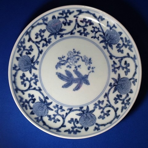 古伊万里 六寸皿 染付 唐草文様 古印判 | すべての商品 | Collection