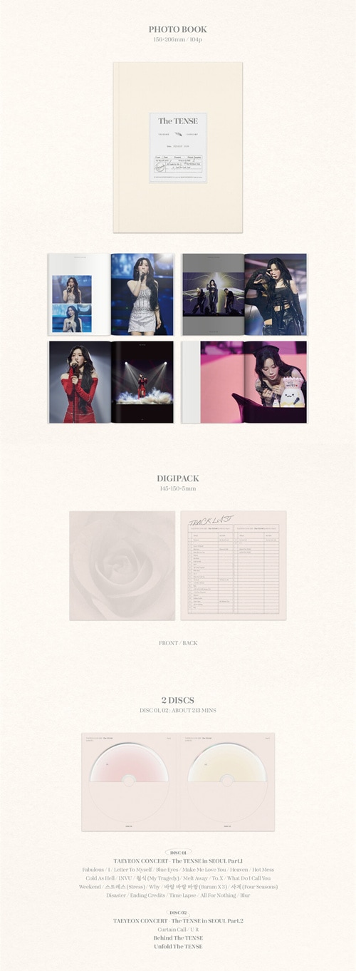 韓国音楽 少女時代のテヨン CONCERT [The TENSE] Memory Box Blu-ray