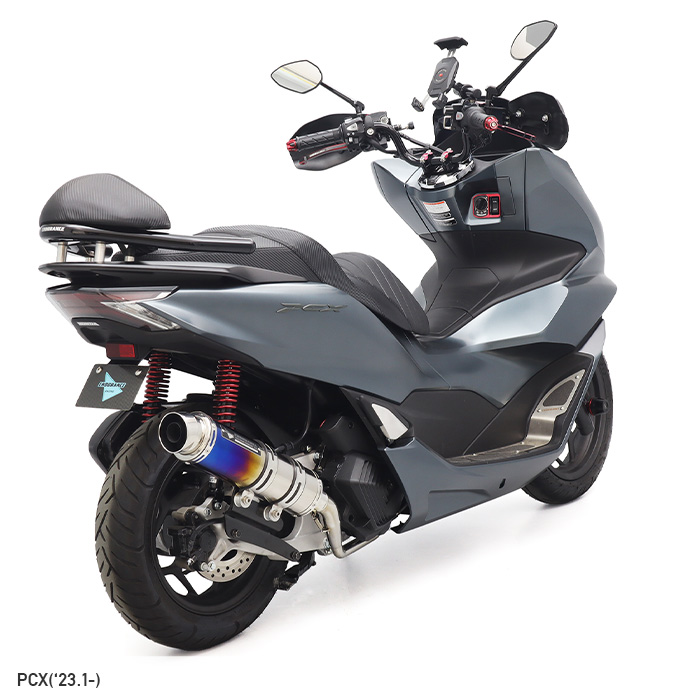 PCX JK05 hi-POWER SPORTS マフラー TYPE R チタングラデーション