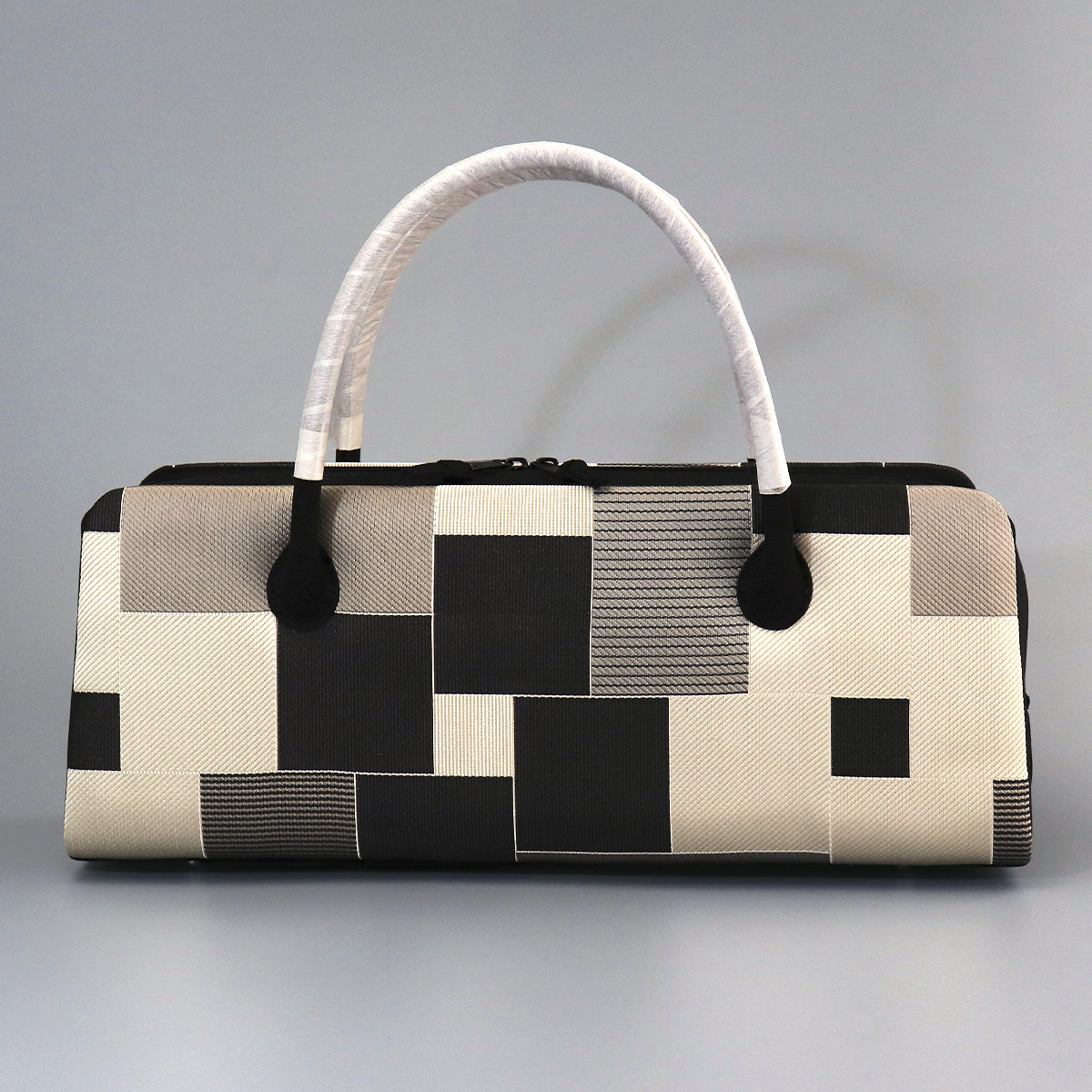 衿秀 公式 バッグ 和装 着物 ばっぐ bag 利休 横長 帯地 変わり市松