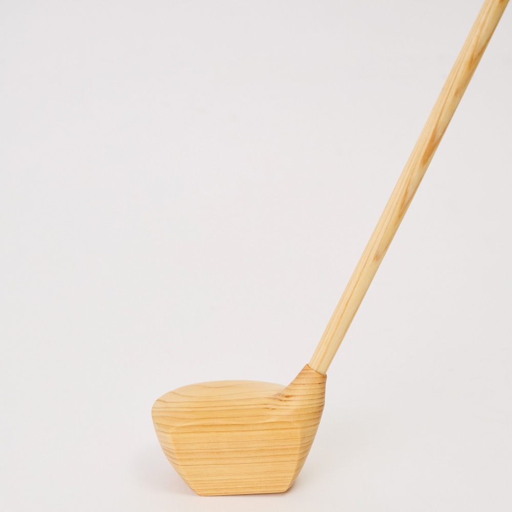 メモリアルゴルフクラブ【ゴルフ愛好家へ贈る、檜のゴルフクラブオブジェ】