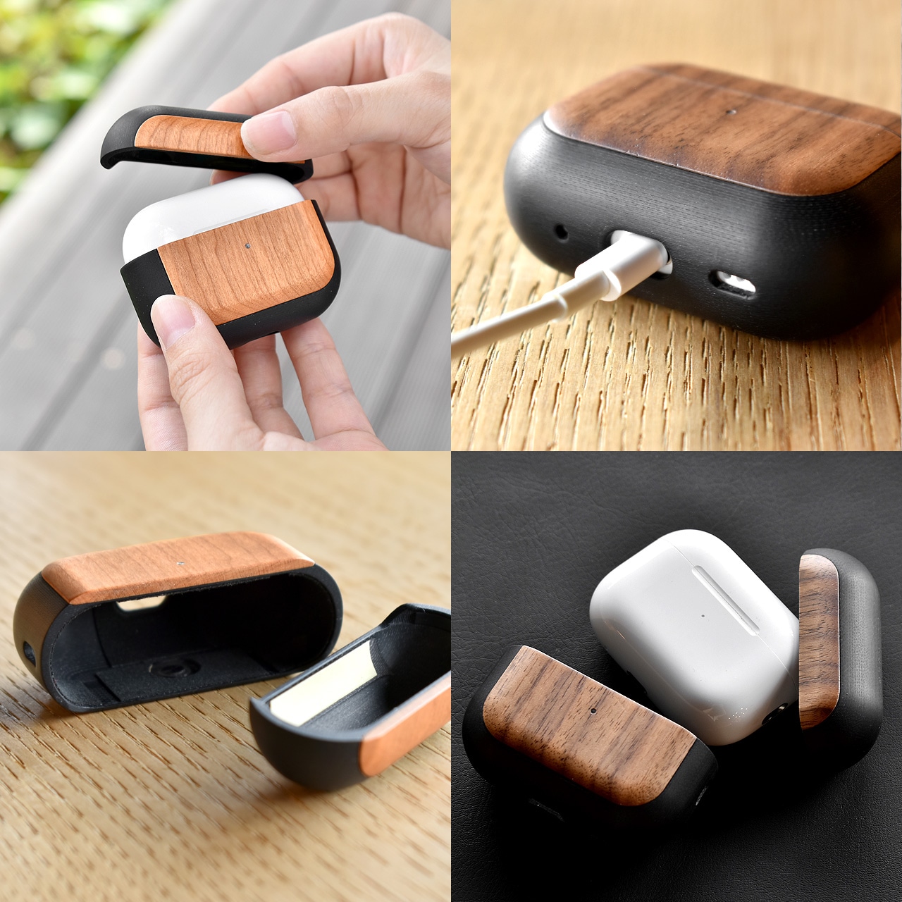 AirPods Pro Case | 高級天然木と超高強度素材G10（グラスファイバー