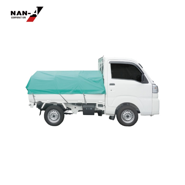 軽トラック幌フレーム 幕＋フレームセット〔PVCグリーン/PVCブラウン