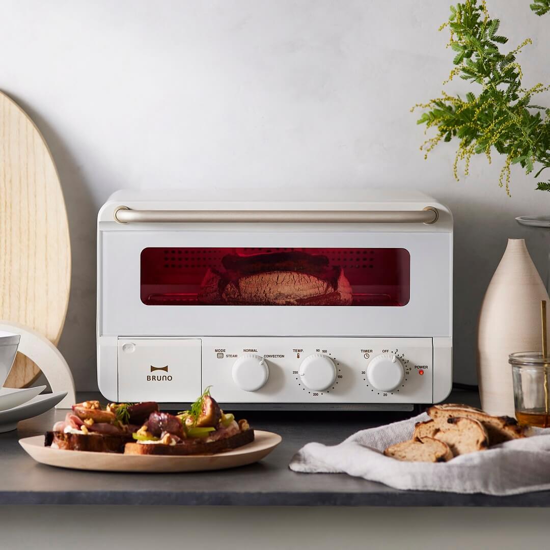 BRUNO スチーム&ベイクトースター ホワイト ブルーノ スチーム&ベイク