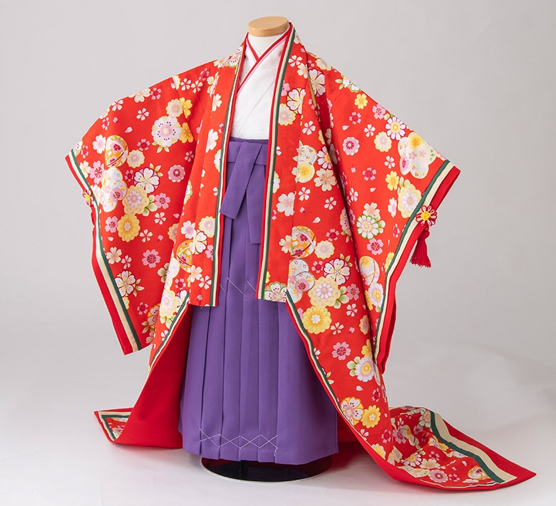 十二単風衣裳 お姫様 100cm向け 3歳 三歳 着物・袴 赤 ひなまつり