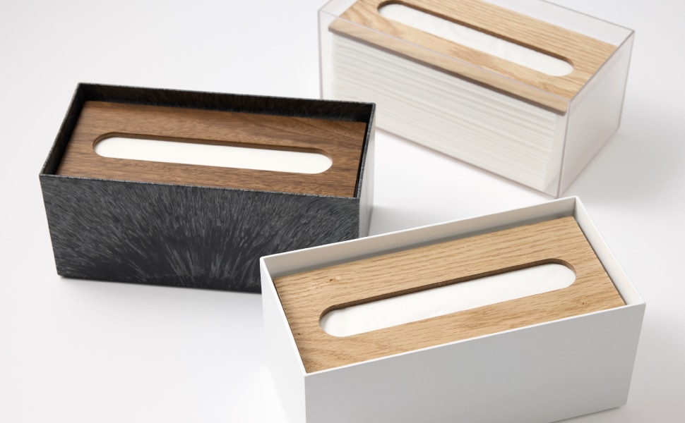 ライクイット ティッシュボックス リバーシブル木蓋（クリア） like-it