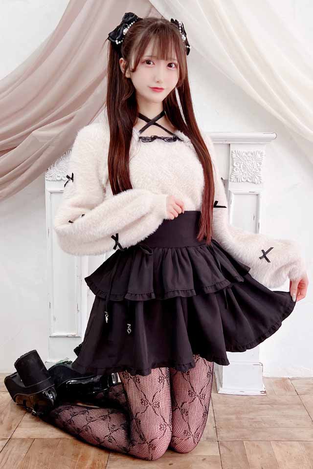 MA*RS】チビリボンケープ風ニット - ピンク size-F | 地雷系・量産型の