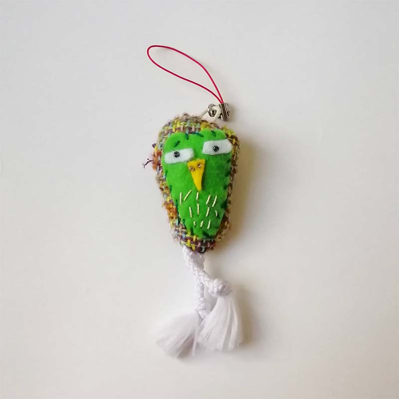 あやふくろうストラップ(白) by あやっちショップ |「障がい者福祉」を