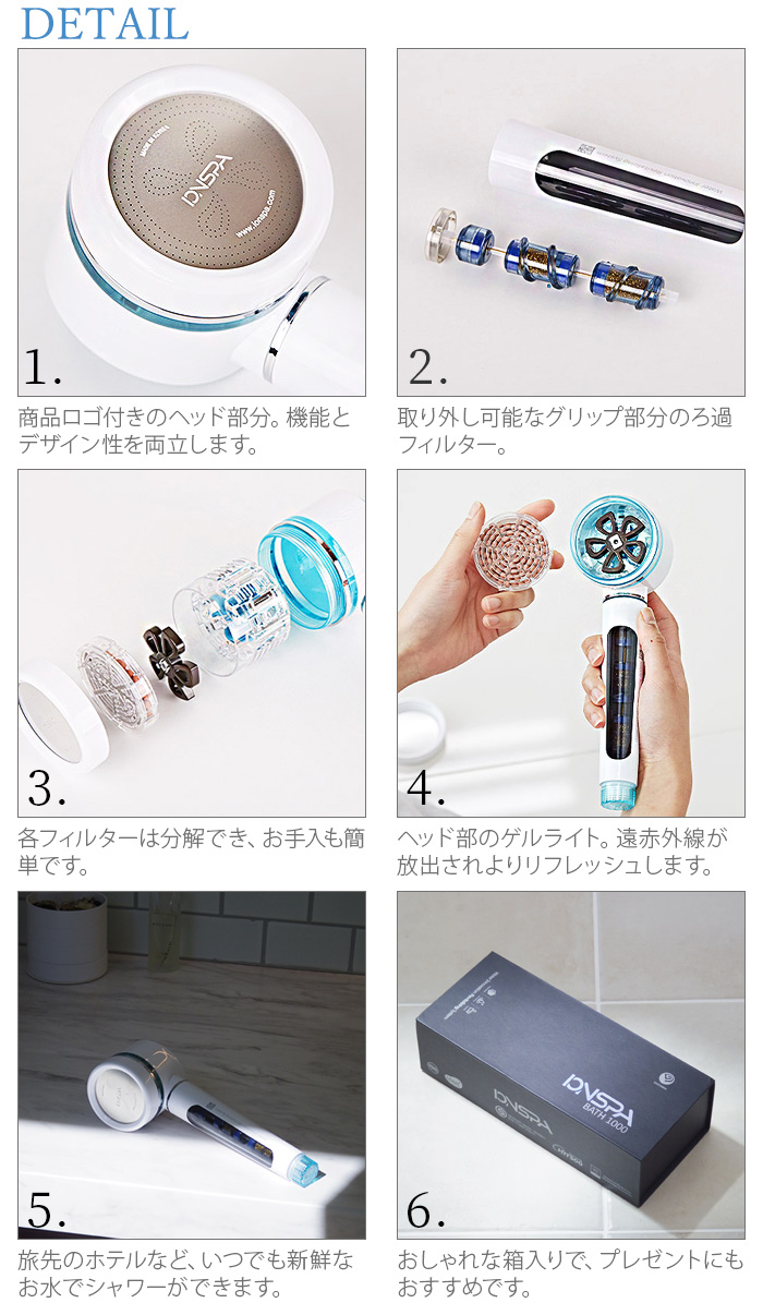 イオンスパ プレミアムシャワーヘッド BATH 1000α | 生活雑貨,バス
