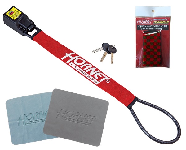 着せ替え保護カバー市松模様 赤黒付き！加藤電機 HORNETメタルワイヤー