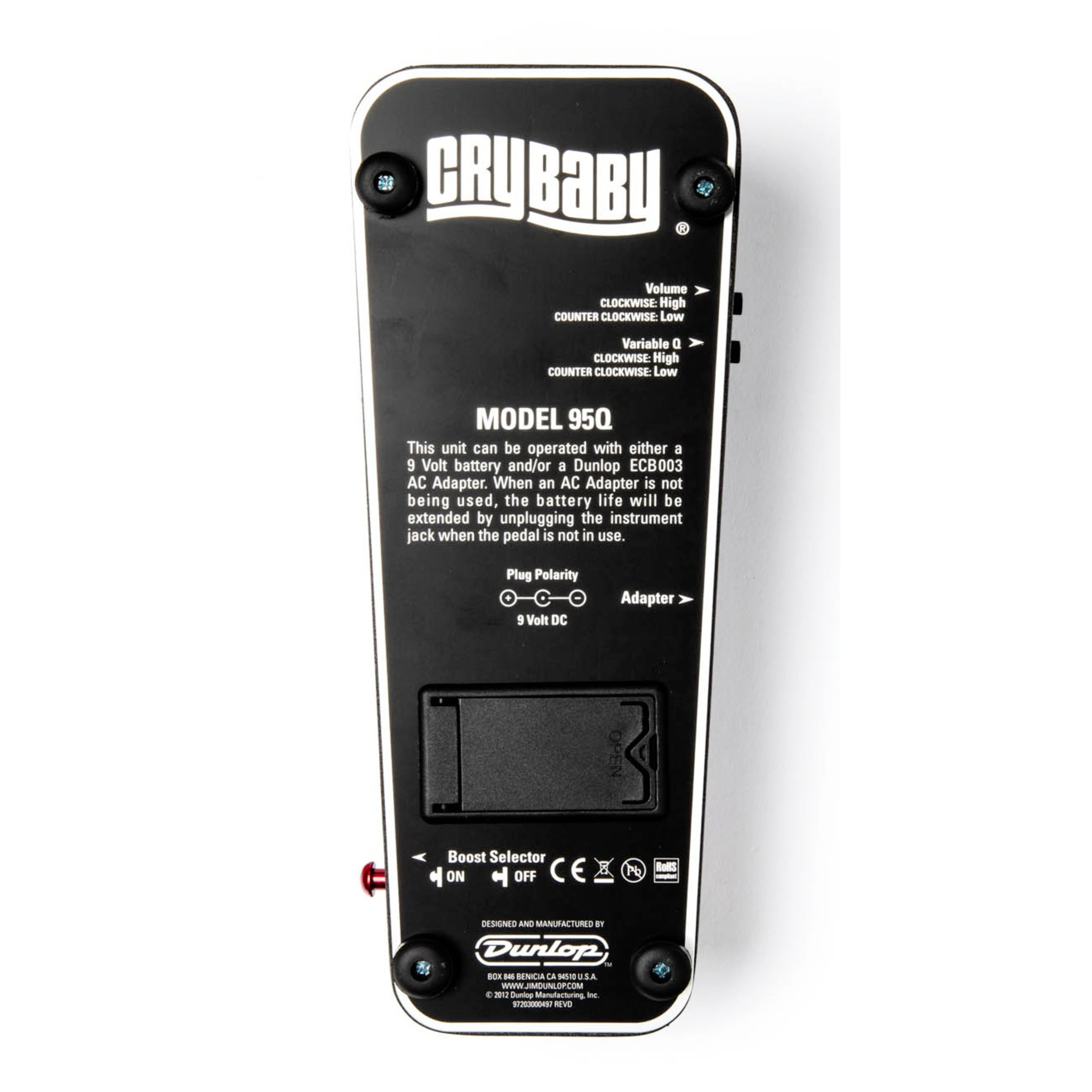 Dunlop Tom Morello Cry Baby Wah Pedal - GigGear